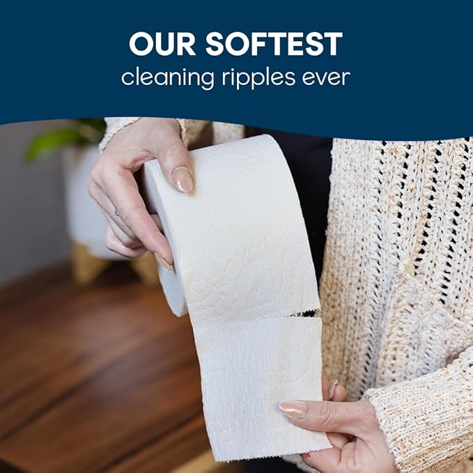 Cottonelle Ultra Comfort Toilet Paper with Cushiony CleaningRipples Texture, Strong Bath Tissue, 24 Family Mega Rolls = 108 Regular Rolls (4 Packs of 6)